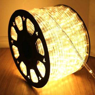 Instalatie tip furtun Rola Led ALB CALD 100 m furtun luminos + alimentator inclus / instalatie pentru craciun