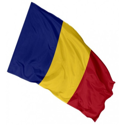 Steag Romania / Drapel tricolor poliester 160 g / m2, 210 cm x 140 cm