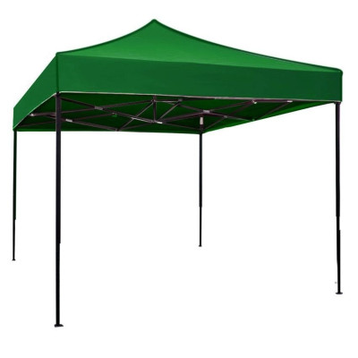 Cort Pavilion 3 x 3 m, Verde, Pliabil, Cadru Metalic, pentru Curte, Gradina, Evenimente