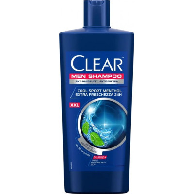 Sampon Clear Men Cool Mentol Sport, XXL, 610 ml