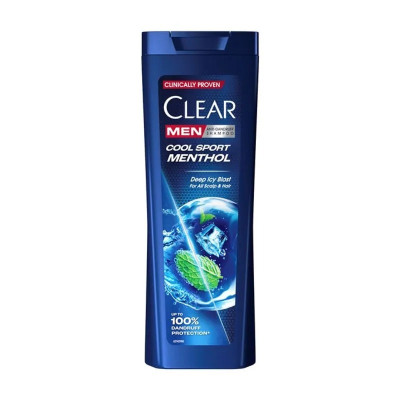 Sampon de par anti-matreata, Clear Men Cool Sport Menthol, 360 ml