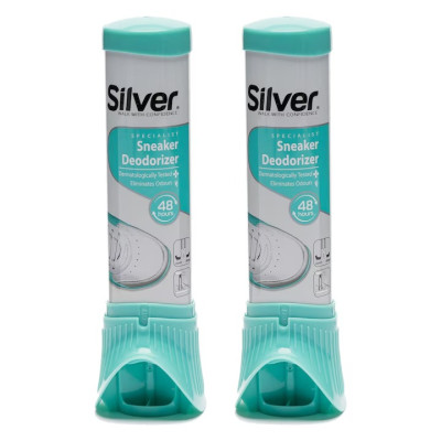 Pachet 2 x Spray Deodorant pentru Incaltaminte Sport Silver, 100 ml