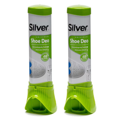 Pachet 2 x Spray Deodorant pentru Incaltaminte Silver, 100 ml