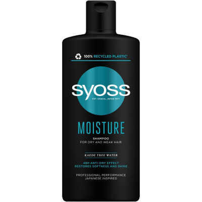 Sampon Syoss Moisture, pentru par uscat si lipsit de vitalitate, 440 ml Sampon Syoss Moisture, pentru par uscat si lipsit de vitalitate, 440 ml