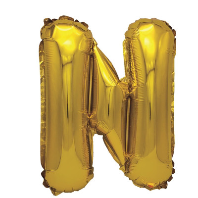 Balon din folie metalizata aurie, Mirific Party, Litera N, 40 cm, Gold Balon din folie metalizata aurie, Mirific Party, Litera N, 40 cm, Gold