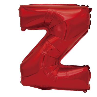 Balon din folie metalizata, Mirific Party, litera Z, 40 cm, Rosu
