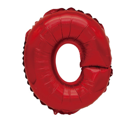 Balon din folie metalizata, Mirific Party, litera O, 40 cm, Rosu