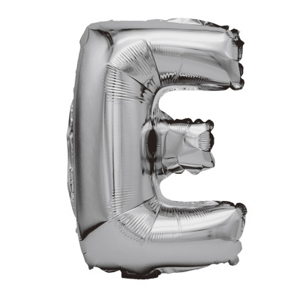 Balon din folie metalizata argintie, Mirific Party, Litera E, 40 cm, Silver Balon din folie metalizata argintie, Mirific Party, Litera E, 40 cm, Silver