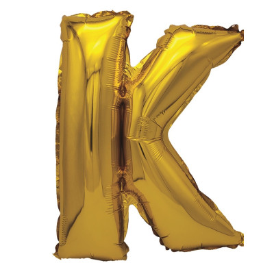 Balon din folie metalizata aurie, Mirific Party, Litera K, 80 cm, Gold Balon din folie metalizata aurie, Mirific Party, Litera K, 80 cm, Gold