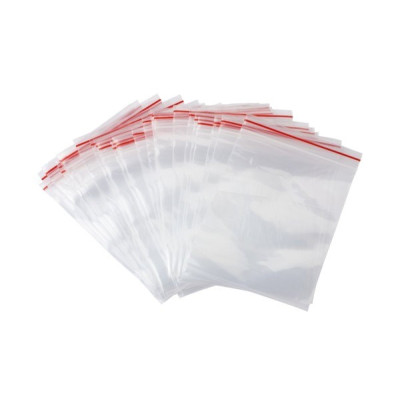 Set 100 pungi de plastic transparent cu fermoar ziplock dimensiune 31 cm x 43 cm