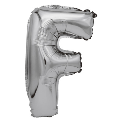 Balon din folie metalizata argintie, Mirific Party, Litera F, 80 cm, Silver Balon din folie metalizata argintie, Mirific Party, Litera F, 80 cm, Silver
