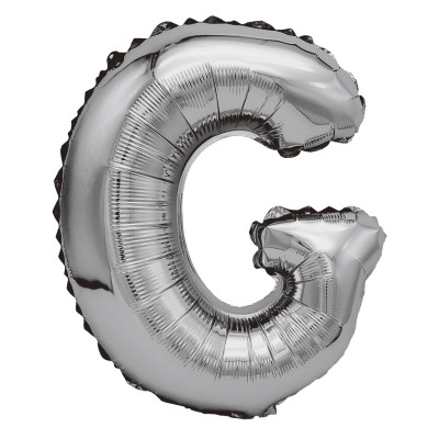 Balon din folie metalizata argintie, Mirific Party, Litera G, 80 cm, Silver Balon din folie metalizata argintie, Mirific Party, Litera G, 80 cm, Silver