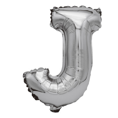 Balon din folie metalizata argintie, Mirific Party, Litera J, 80 cm, Silver Balon din folie metalizata argintie, Mirific Party, Litera J, 80 cm, Silver