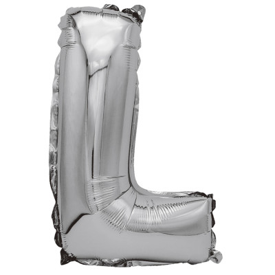 Balon din folie metalizata argintie, Mirific Party, Litera L, 80 cm, Silver Balon din folie metalizata argintie, Mirific Party, Litera L, 80 cm, Silver