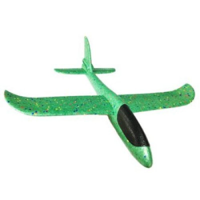 Avion planor din polistiren, Verde , lungime 30 cm , Vision