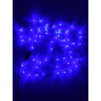 Instalatie de Craciun, Figurina Clopotei din furtun led pe suport metalic, Albastru cu FLASH, 9031B, Figurina luminoasa furtun led exterior Sdx Market Instalatie de Craciun, Figurina Clopotei din furtun led pe suport metalic, Albastru cu FLASH, 9031B, Figurina luminoasa furtun led exterior Sdx Market