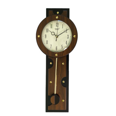 Ceas de perete cu pendula RIKON Black Wood 5101