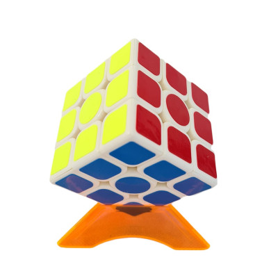 Cub Rubik 3x3x3 QingHong Yumo Cube, alb