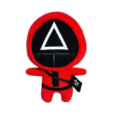 Figurina de Plus Squid Game, Soldatul Triunghi, 13 cm, Rosu, Sdx Marketï¿½