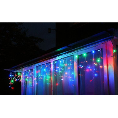 Instalatie de Craciun Sdx Marketï¿½, tip Franjuri, 8 m x 0.7 m, 195 leduri V8, Multicolor, 9025RB