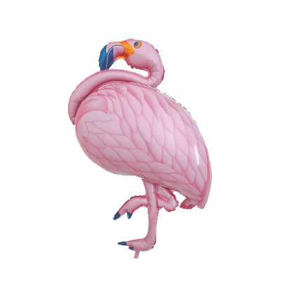 Balon figurina din folie de aluminiu tip Flamingo 105 cm