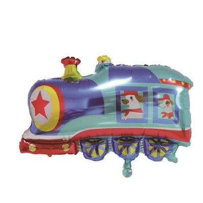 Balon figurina din folie de aluminiu tip Trenulet, 62 cm