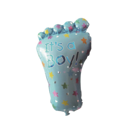 Balon figurina din folie de aluminiu tip Talpita albastra, 45 cm