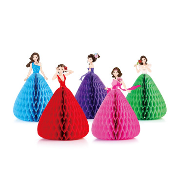 Set 12 decoratiuni petrecere tip Printese 15.5 cm x 10.8 cm