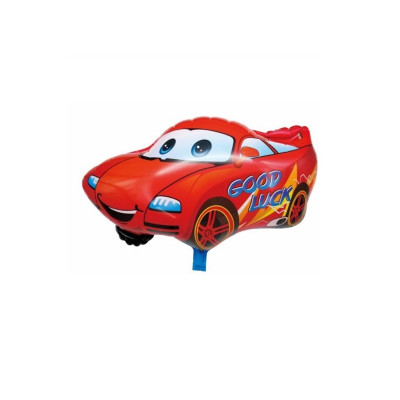 Balon figurina din folie de aluminiu tip masina curse, 65 cm x 50 cm