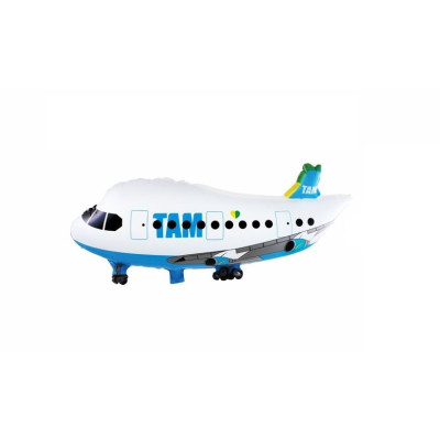 Balon figurina din folie de aluminiu tip Avion, 94 cm x 42 cm