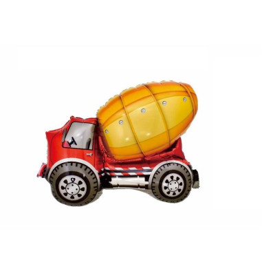 Balon figurina din folie de aluminiu tip Betoniera, 82 cm x 68 cm