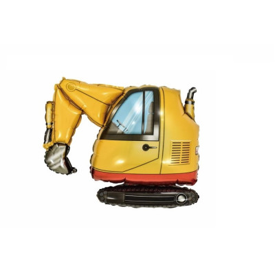 Balon figurina din folie de aluminiu tip Excavator, 75 cm x 63 cm