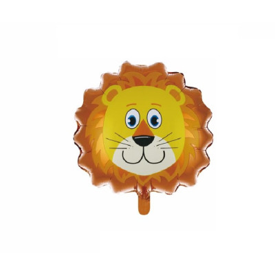 Balon figurina din folie de aluminiu tip Leu, 48 cm x 54cm