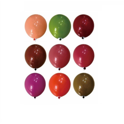 Set 100 Baloane Latex, Multicolor, Retro, 30 cm
