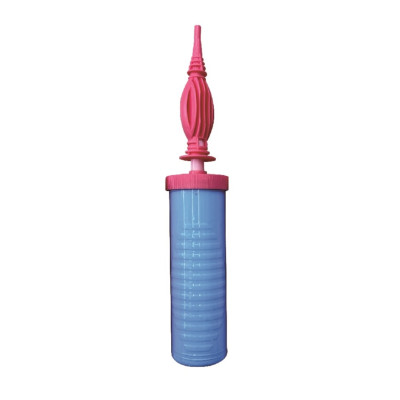 Pompa manuala de umflat baloane, 29 cm, albastru / Roz