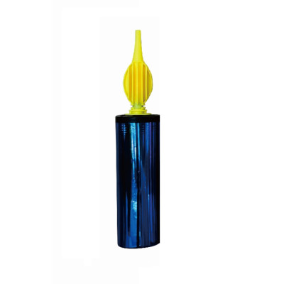 Pompa manuala de umflat baloane, 29 cm, Albastru Cromat