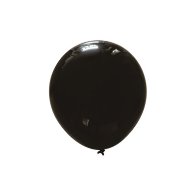 Set 8 Baloane latex, Negru, 25 cm