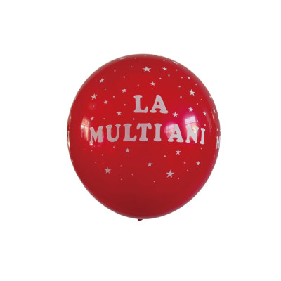 Set 20 Baloane latex cu inscriptia La multi ani, Rosu, 30 cm