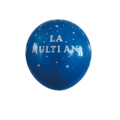 Set 20 Baloane latex cu inscriptia La multi ani, Albastru, 30 cm