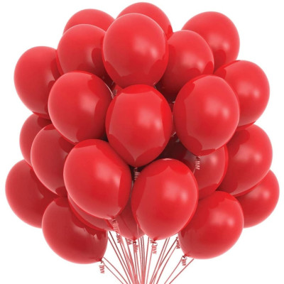 Set 50 Baloane latex, Rosu bordo, 25 cm