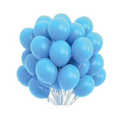 Set 50 Baloane latex, Albastru deschis, 25 cm