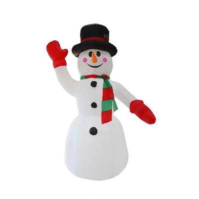 Decoratiune gonflabila cu lumini tip Om de zapada, 2.4 m