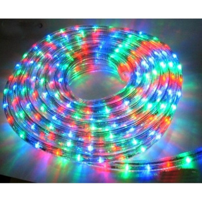 Instalatie Rola led MULTICOLOR 10 m furtun luminos + controller inclus / furtun led luminos de exterior - Sdx Marketï¿½