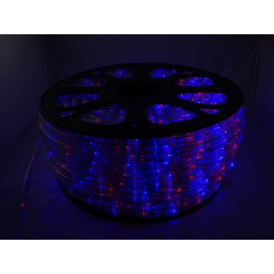 Instalatie Rola led rosu-albastru 10 m furtun luminos + alimentator inclus / instalatie de craciun Instalatie Rola led rosu-albastru 10 m furtun luminos + alimentator inclus / instalatie de craciun