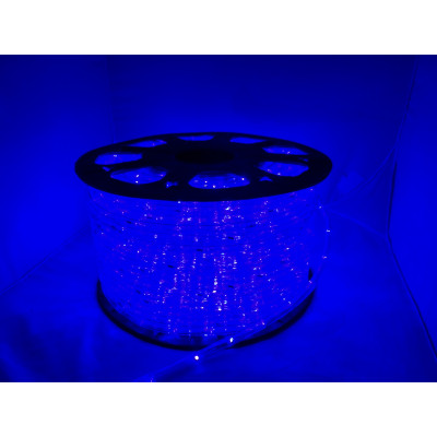Instalatie Rola LED 50 m furtun luminos albastru + alimentator inclus / instalatie de craciun