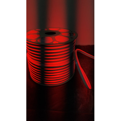 Rola Neon Flex Rosu Furtun Luminos Flexibil LED 50m R / instalatie de craciun