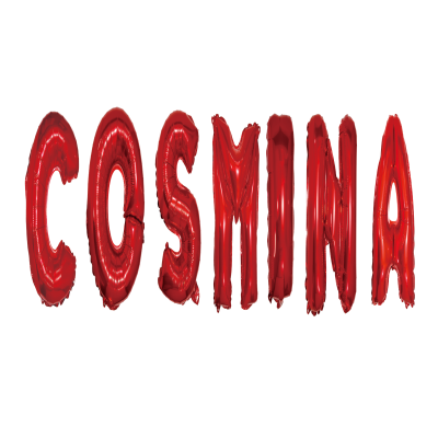 Set Baloane Litere Nume Cosmina , Rosu , 40Cm