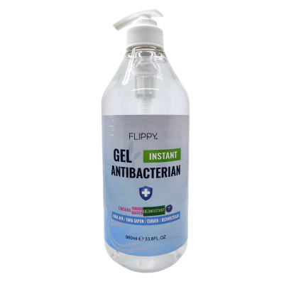 Gel dezinfectant pentru maini antibacterian si virucid, 980 ml