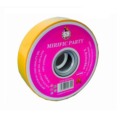 Panglica rafie pentru baloane sau cadouri, 2.8 cm x 90 m, Galben Panglica rafie pentru baloane sau cadouri, 2.8 cm x 90 m, Galben