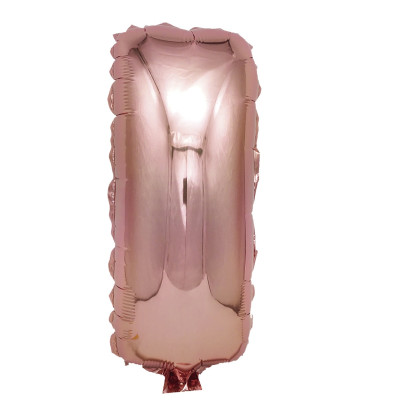 Balon din folie metalizata Rose Gold, Mirific Party, Litera I, 40 cm, Coral, roz Balon din folie metalizata Rose Gold, Mirific Party, Litera I, 40 cm, Coral, roz